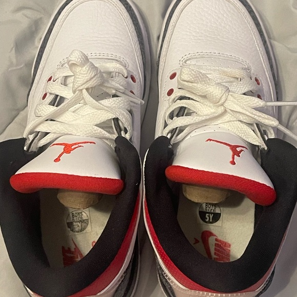Jordan 3 fire red denim - Picture 4 of 6